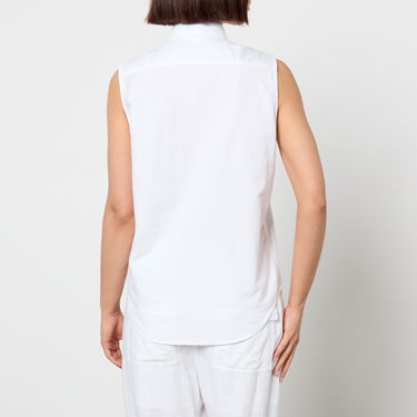 Nohavice Polo by Ralph Lauren Ralph Lauren Sleeveless Cotton Canvas Shirt Biela | 211906520001, 1