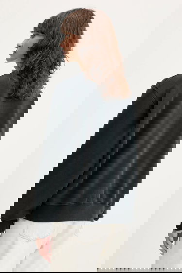 Mikina Maison Margiela MM6 Maison Margiela Graphic Print Crew Neck Sweatshirt Čierna | S62GU0139.M25004.900, 2