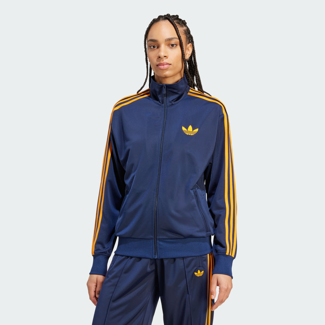 Bunda adidas Performance Adicolor Classic Firebird Loose Track Jacket Modrá | JW1247, 0