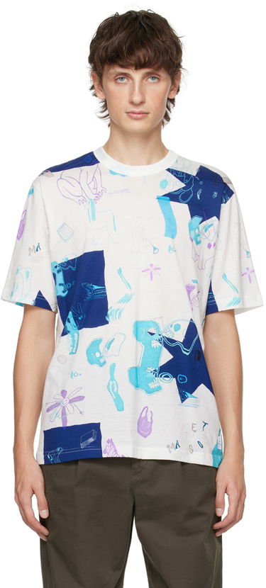 Tričko Paul Smith PS Paul Smith Mag Obsessions Graphic T-Shirt Biela | M2R-220X-L21855, 0