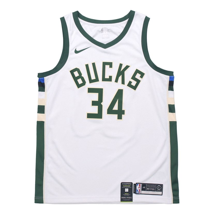 Dres Nike Giannis Antetokounmpo Association Edition Swingman Basketball Jersey Biela | 864429-100