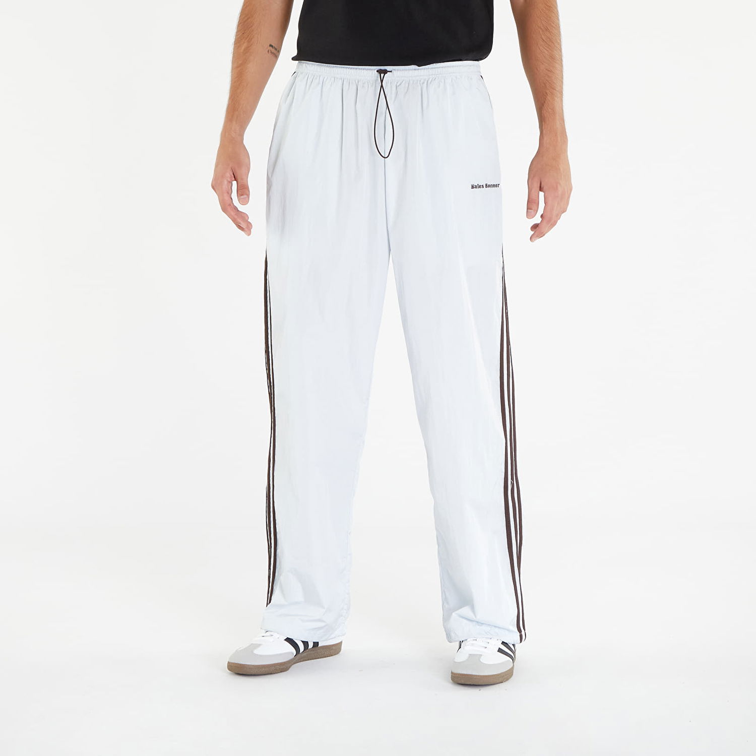 Tepláky adidas Originals Wales Bonner x Nylon Track Pant "Blue Tint" Biela | IT9784, 0