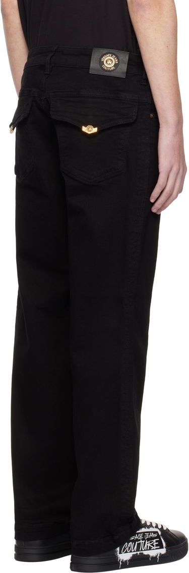 Džínsy Versace Black 5-Pocket Jeans Čierna | E77GAB501_ECDW00, 2