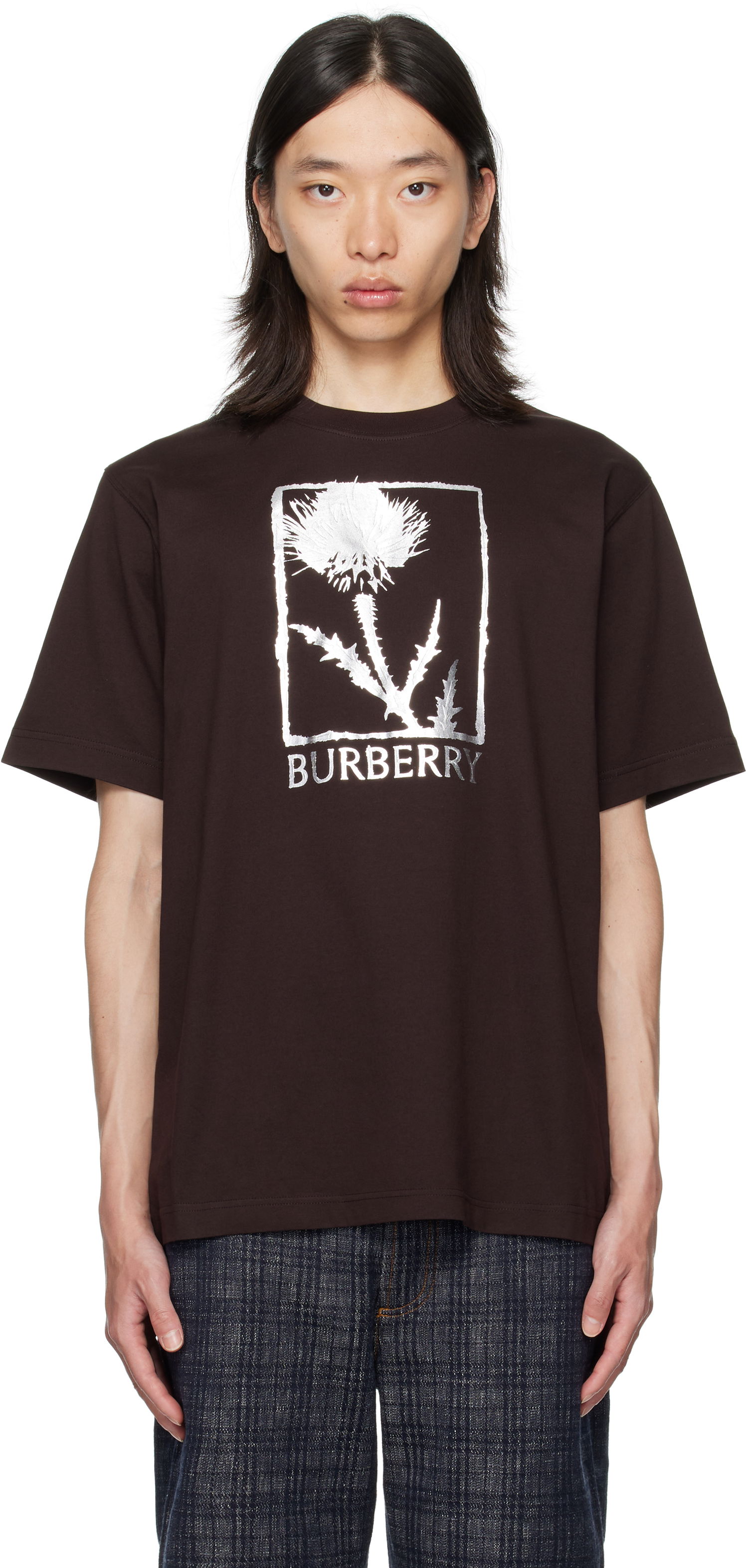 Tričko Burberry Burberry Foil Graphic T-Shirt Hnedá | 8116887, 0
