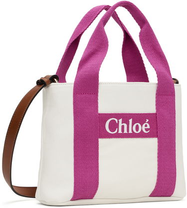 Tote bag CHLOÉ Chloé Printed Tote Bag Biela | C20046, 1