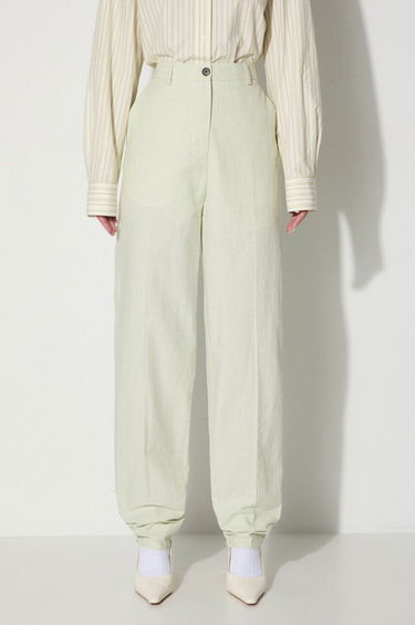 Nohavice WOOD WOOD High Waist Trousers Zelené | 12211600.5291, 0
