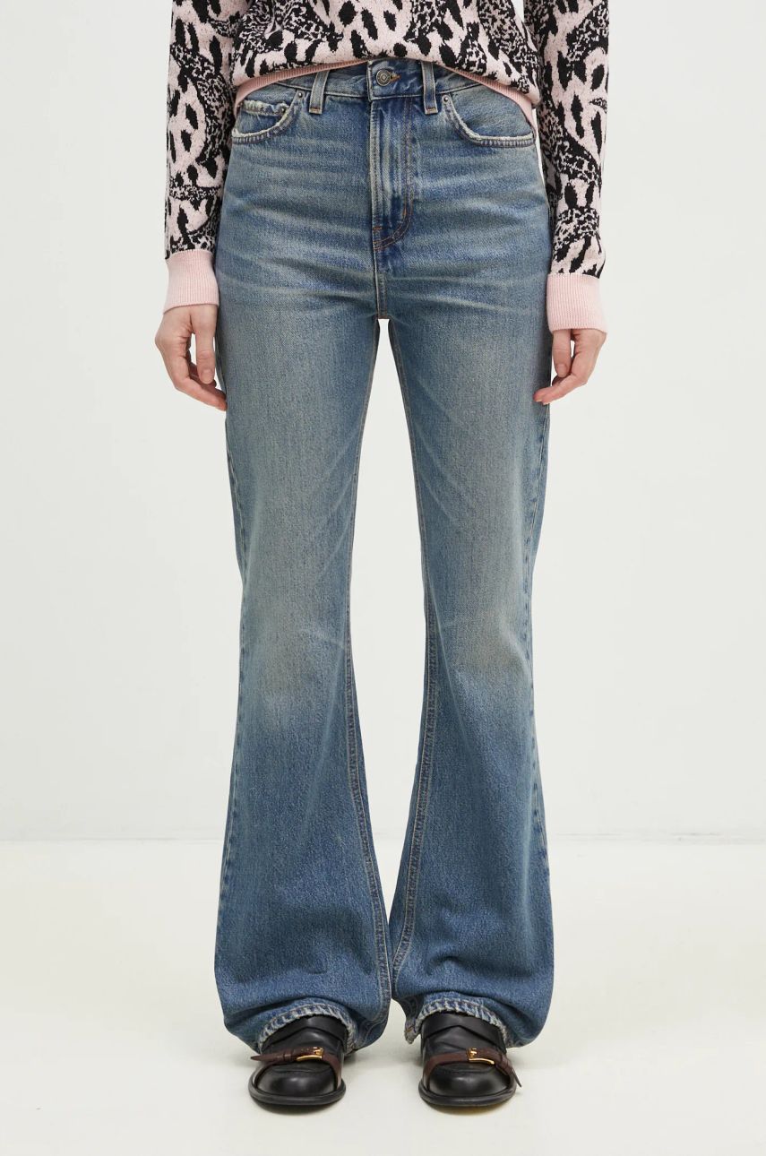 Džínsy Fiorucci Fiorucci Flared Medium Waist Jeans Modrá | U01FPDJE083DN01DN02, 0