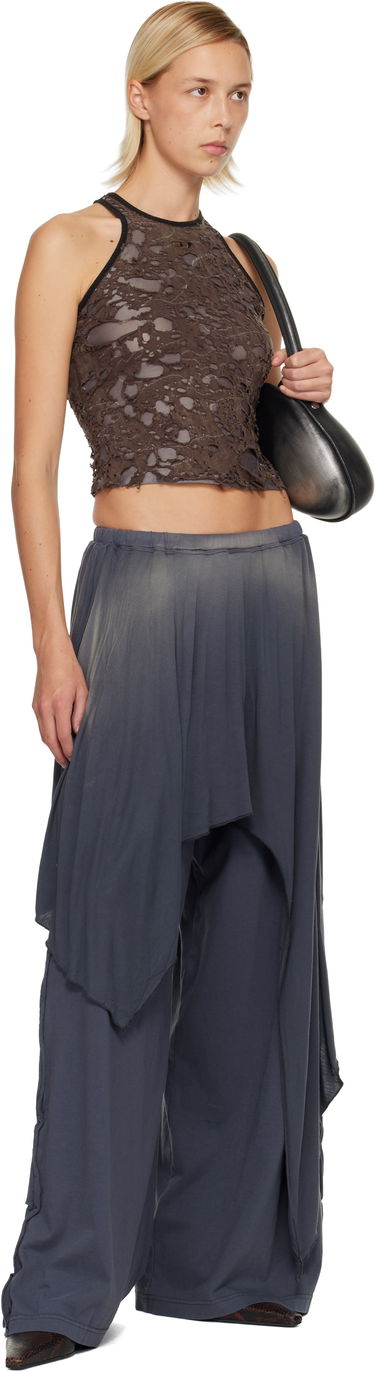 Tielko Diesel Destroyed Layered Halter Tank Top Hnedá | A18523 0IKCK, 3