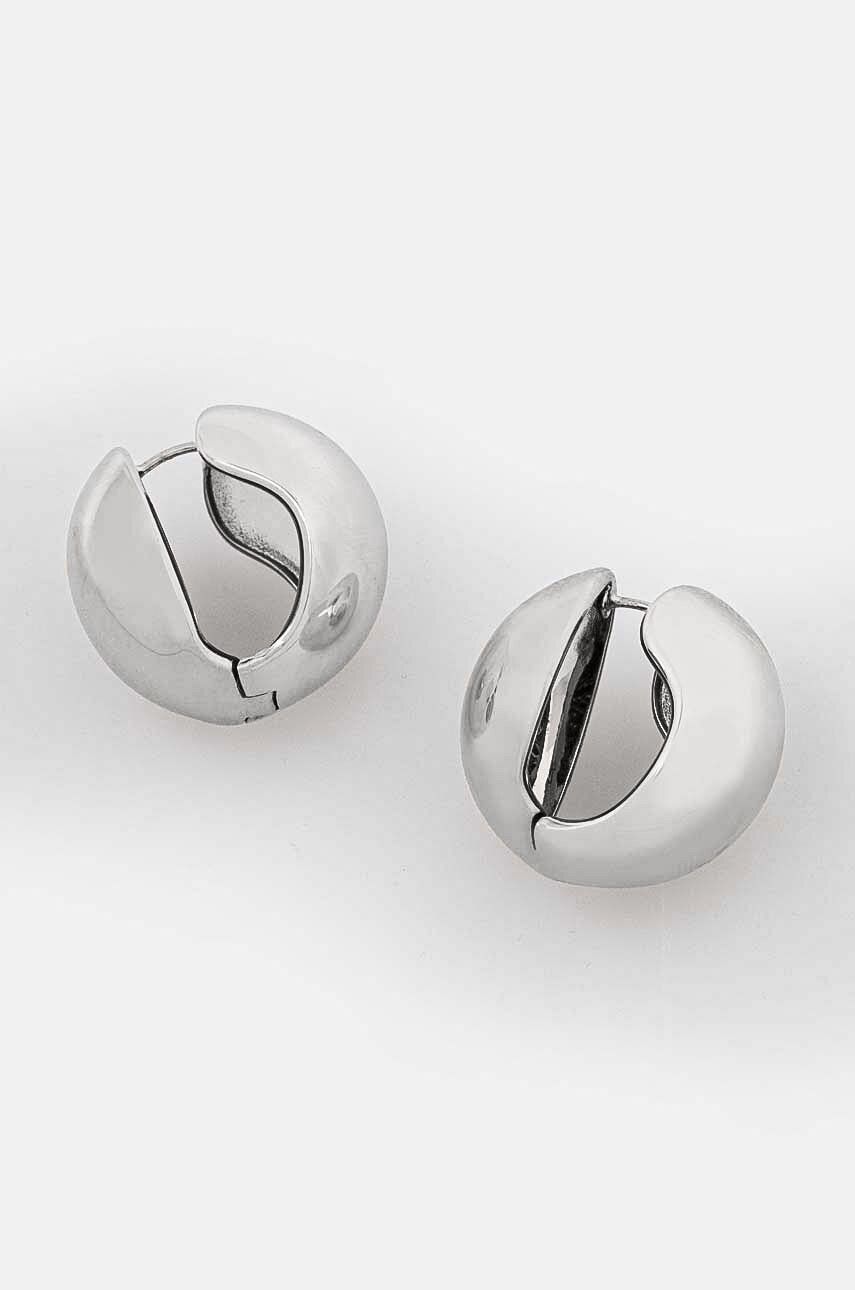 Náušnice Coperni Silver Hoop Earrings Metalická | COPBI04725, 0
