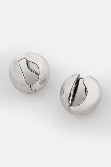 Náušnice Coperni Silver Hoop Earrings Metalická | COPBI04725, 0