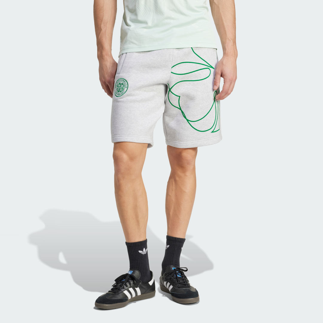 Šortky adidas Performance Celtic FC St. Patrick's Day Shorts Šedá | JF2837, 0