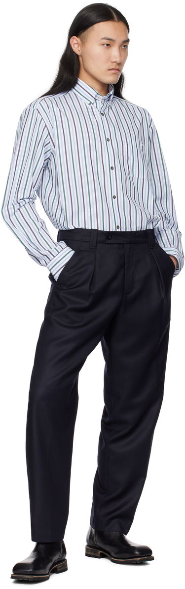 Košeľa A.P.C. Striped Logo Shirt Biela | COHEI-H12599, 4
