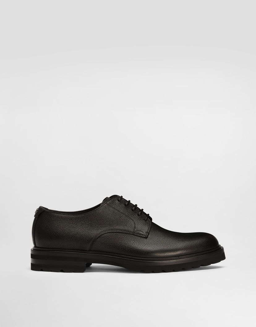 Doplnky Dolce & Gabbana Dolce & Gabbana Grainy Calfskin Derby Shoes 41.5 Čierna | A10852A9P4580999