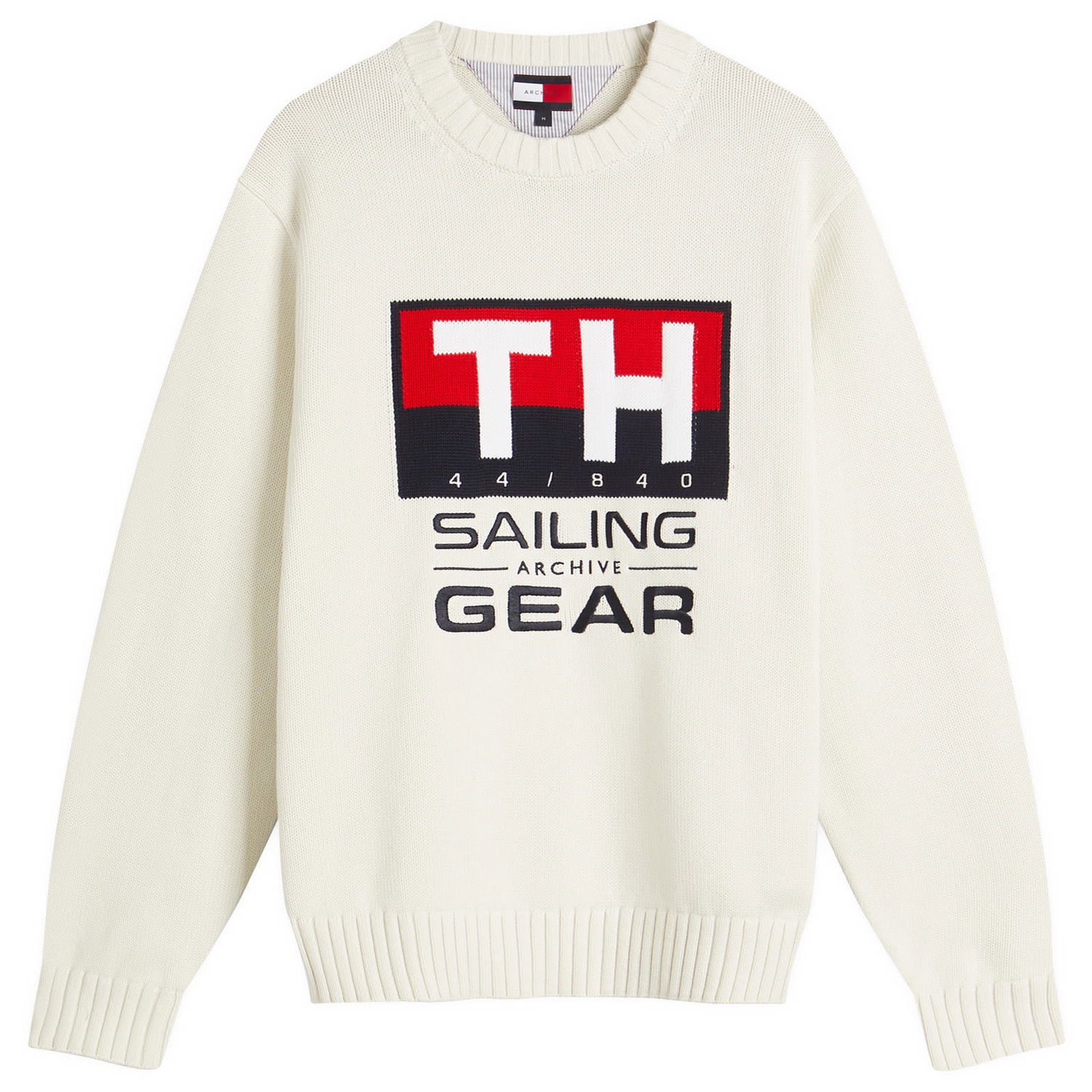 Sveter Tommy Hilfiger Tommy Jeans Men's Sailing Crewneck Knit Sweater Biela | MN0MN00017YBI, 0