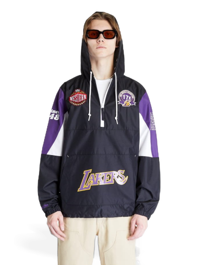 Vetrovka Mitchell & Ness Team Origins Pullover Anorak Čierna | OJPO5033-LALYYPPPBLCK