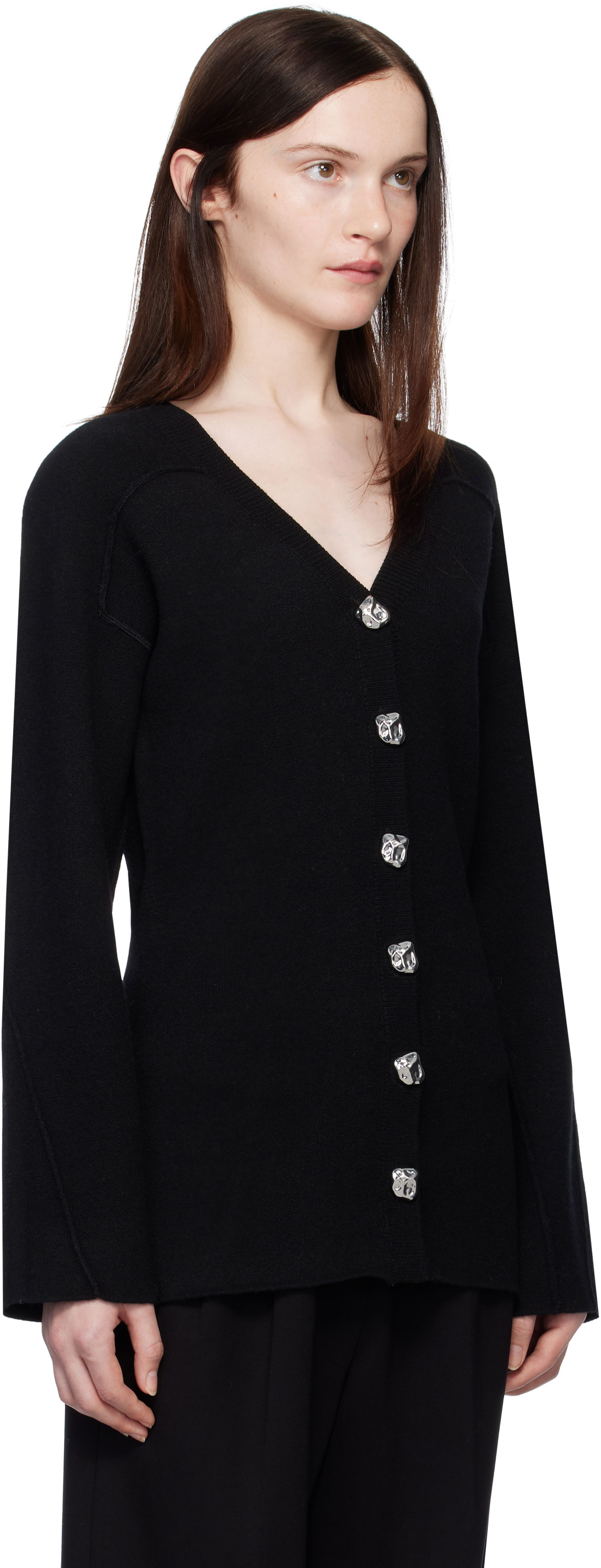 Sveter rag & bone rag & bone Bridget V-Neck Cardigan Čierna | WAS24H012MM12, 1