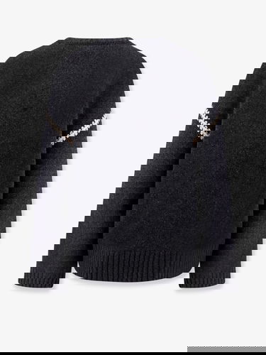 Sveter TOTEME Toteme Knit Sweater with Crochet Trim Čierna | 241WRT1025YA0004074, 1