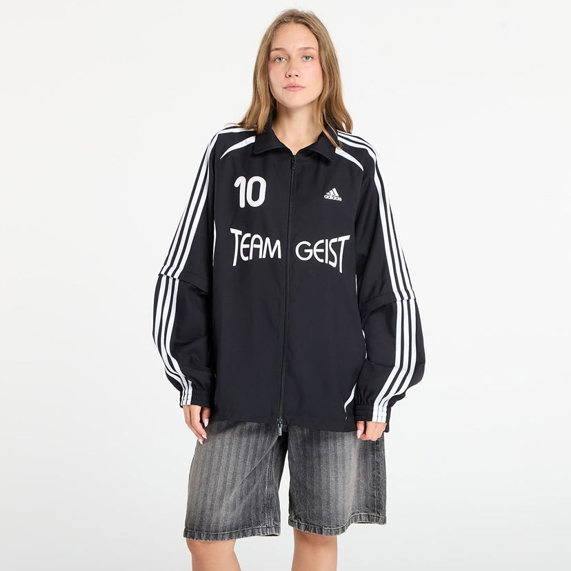 Bunda adidas Originals Adilenium Season 4 Teamgeist Oversized Track Jacket Čierna | KE7569