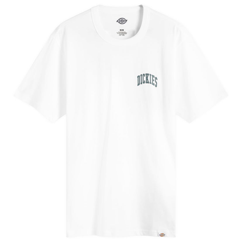 Tričko Dickies Men's Aitkin Chest Logo T-Shirt in White/Lincoln Green, Size Large | END. Clothing Biela | DK0A4Y8OJ971