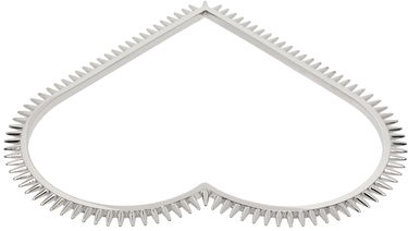 Náramok We11done We11done Spike Heart Arm Cuff Metalická | WD-AJ1-23-533-U-SV, 1