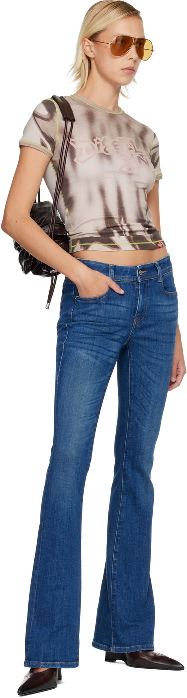 Crop Top Diesel Grafi Printed Short Sleeve Slim Cropped T-shirt with Contrast Stitching Rôznofarebný | A21771 0EPCP, 3