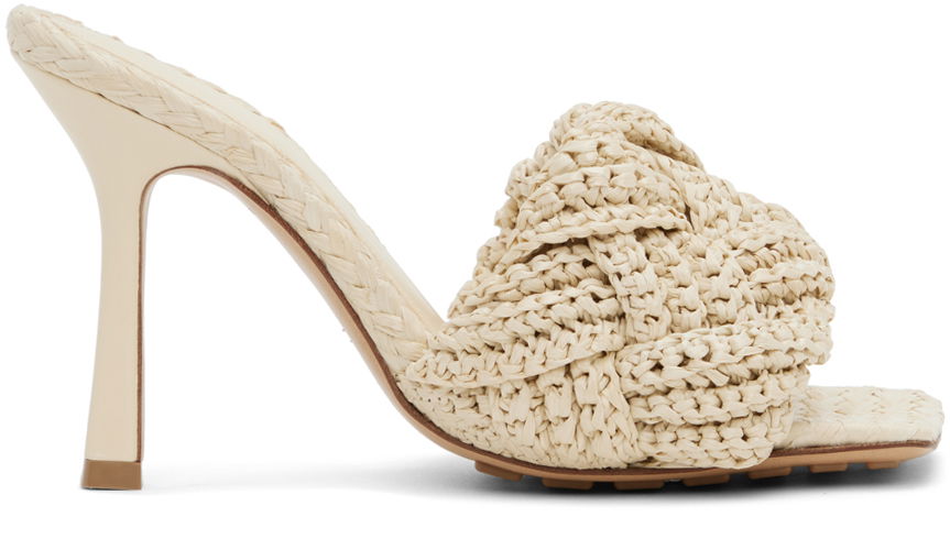 Tenisky a topánky Bottega Veneta Lido Heeled Sandals "Off White" Biela | 729761 V0GO0, 0