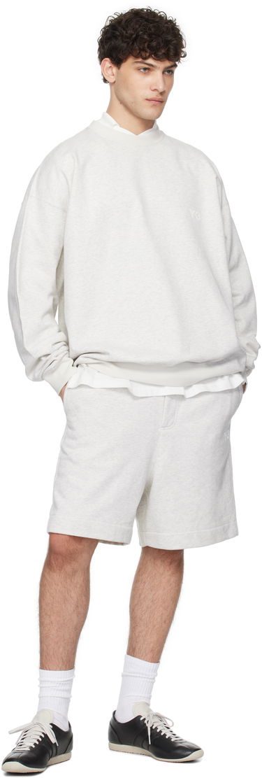 Mikina Y-3 Y-3 French Terry Crew Sweatshirt Šedá | JM7874, 3