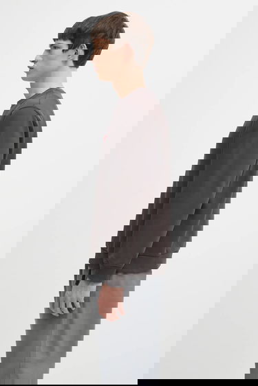 Mikina GRAMICCI One Point Crew Sweatshirt Šedá | G308.FT, 1