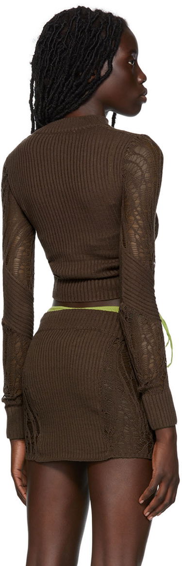 Sveter GUIZIO Guizio Cutout Turtleneck Top Hnedá | MCTT 2, 2
