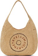 Stella McCartney Raffia Slouchy Logo Tote