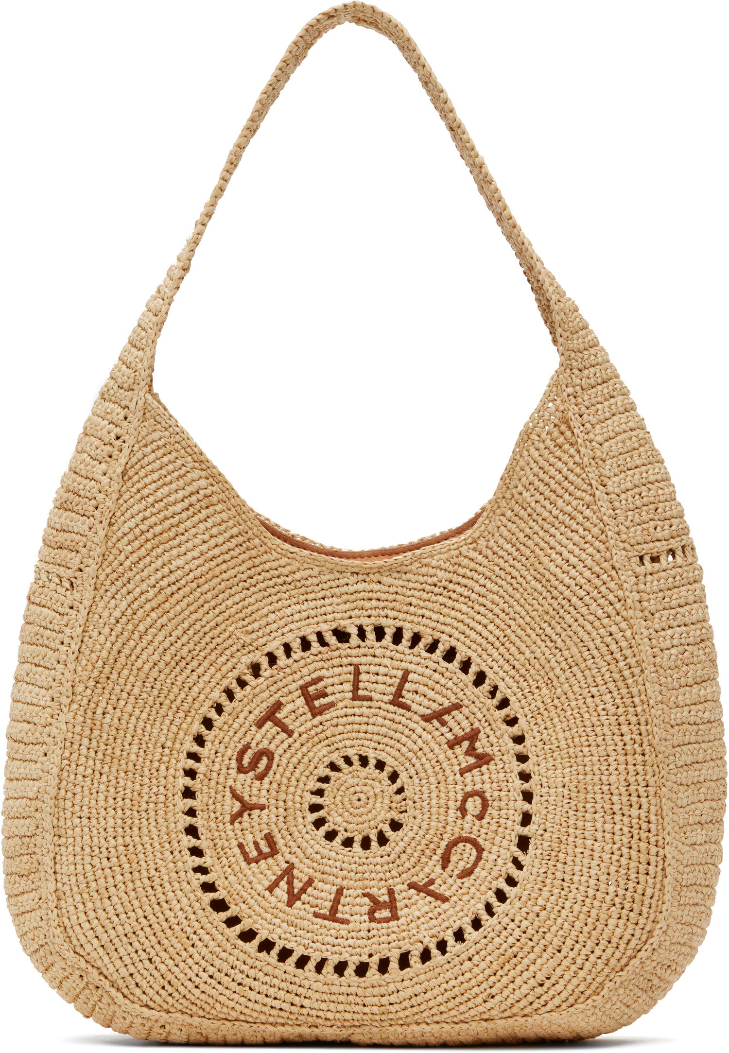Kabelka Stella McCartney Stella McCartney Raffia Slouchy Logo Tote Béžová | 7B0165WP0375, 0