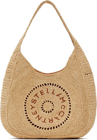 Kabelka Stella McCartney Stella McCartney Raffia Slouchy Logo Tote Béžová | 7B0165WP0375, 0