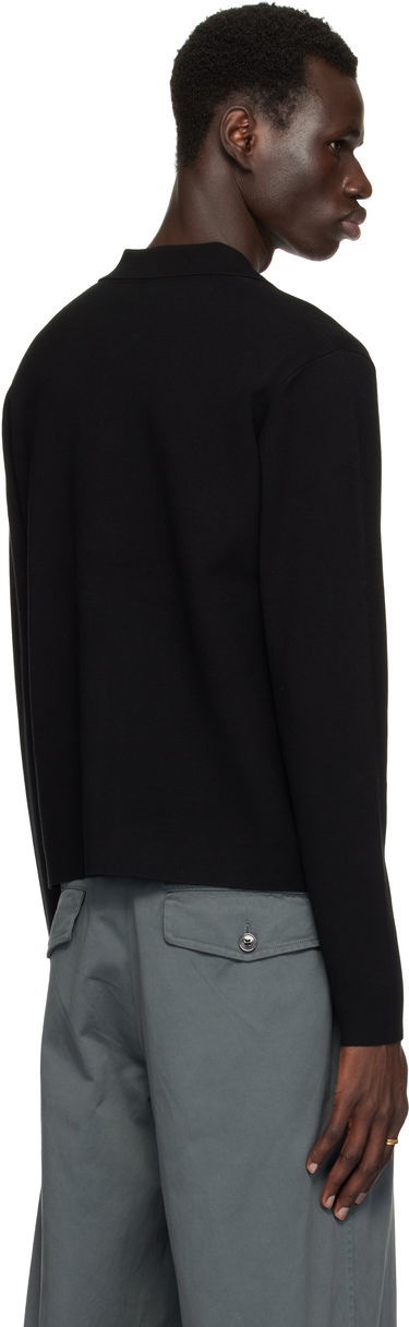 Sveter Dries Van Noten Dries Van Noten Spread Collar Knit Cardigan Čierna | 251-021228-1701, 2