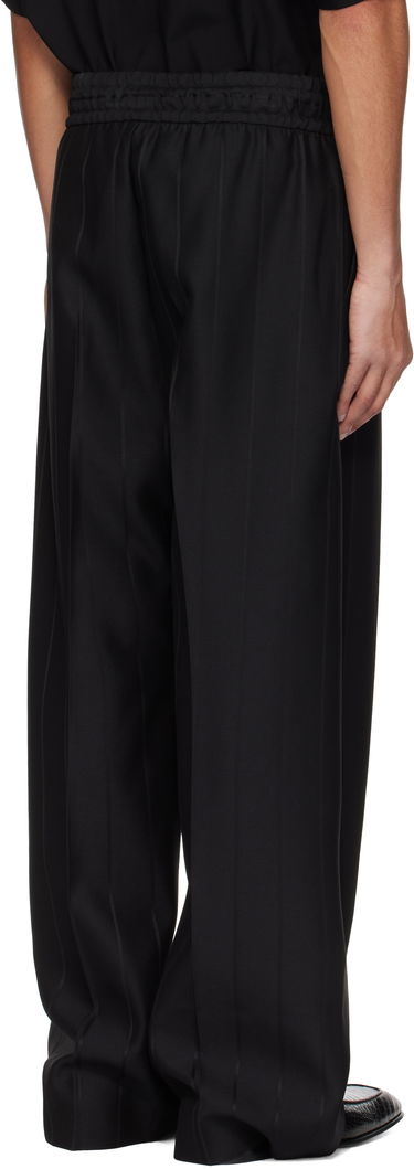Nohavice Fear of God Fear of God Pinstripe Drawstring Wide Leg Trousers Čierna | FGE240-407TSWV, 2