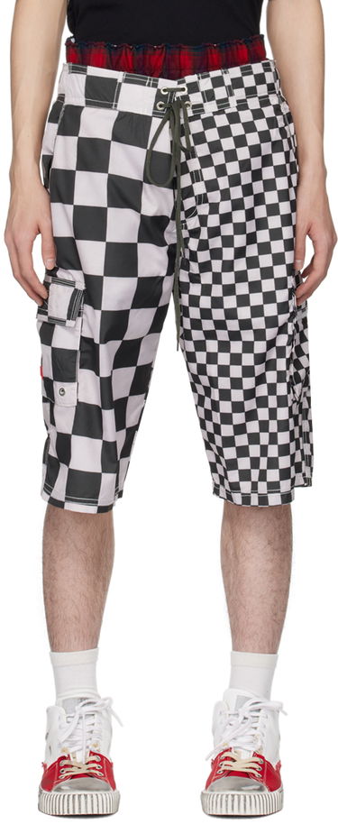 Šortky ERL Checkered Swim Shorts Čierna | ERL08UW07, 0
