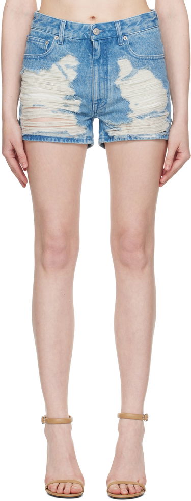 Šortky Maison Margiela MM6 Maison Margiela Distressed Denim Shorts Modrá | S62MU0069 M30018, 0