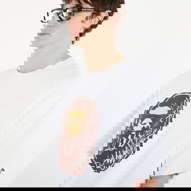 Tričko BAPE BAPE® x FOOTSHOP - Scribble Ape Tee UNISEX White Biela | 001TEL721324MWHT, 2