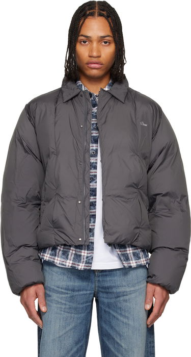 Prešívaná bunda Dime Pleated Puffer Jacket Šedá | DIMEHO252CHR, 0