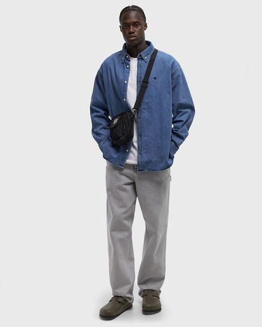 Košeľa Carhartt WIP Long Sleeve Lucas Denim Shirt Modrá | I034525-01.06, 1