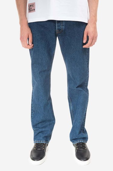 Džínsy WOOD WOOD Al Rigid Denim Straight Fit Jeans Modrá | 12235804.7051, 0