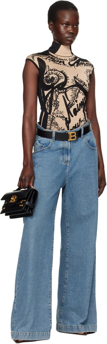 Kabelka Balmain Balmain B-Buzz 24 Smooth Leather Bag Čierna | DN1DA828LAVE, 3