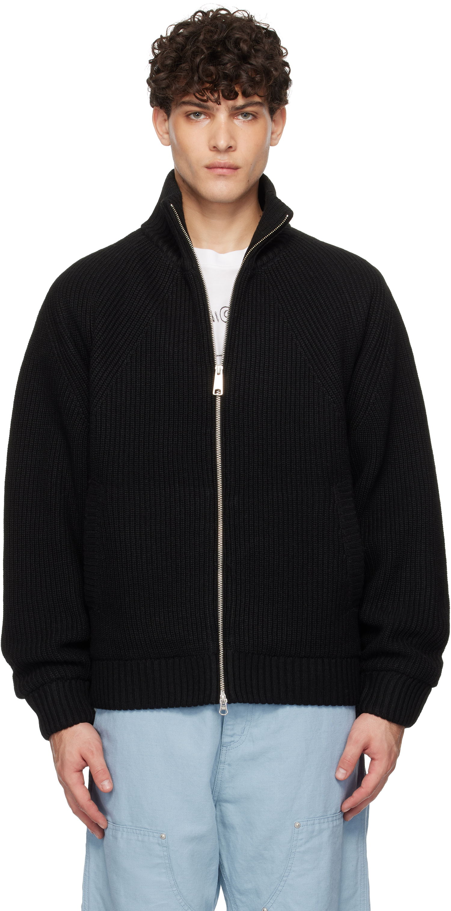 Sveter Carhartt WIP Black Banley Knit Jacket Čierna | I033902, 0