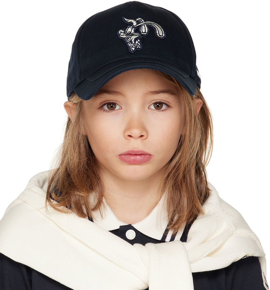 Šiltovka Moncler Moncler Enfant Embroidered Baseball Cap Navy | 954 3B00012 0U082, 0