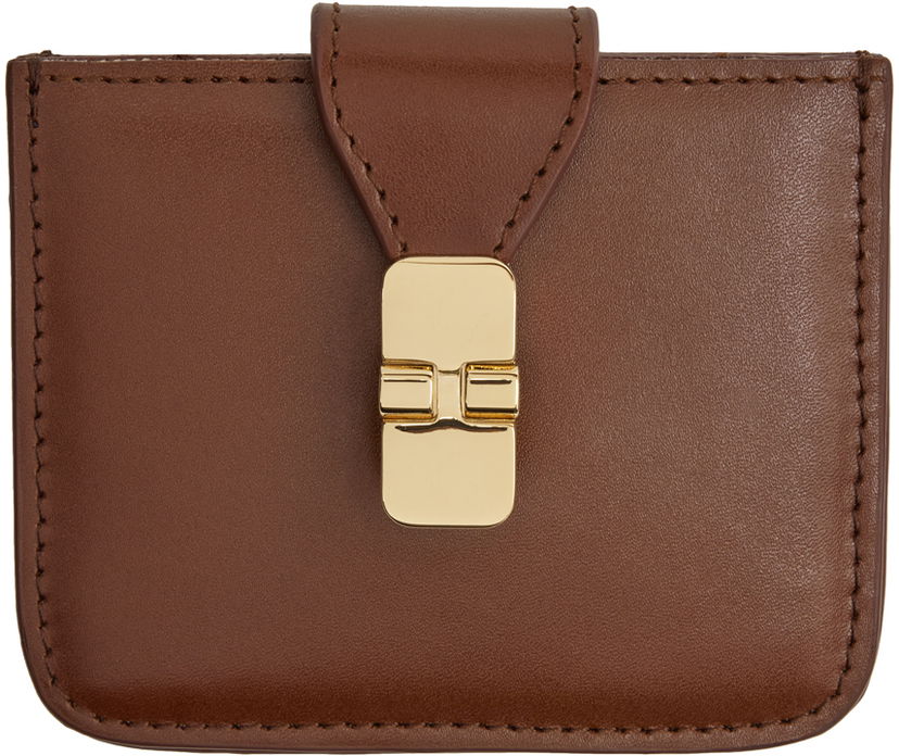 Peňaženka A.P.C. Brown Grace Accordéon Card Holder Hnedá | PXBMW-F63604