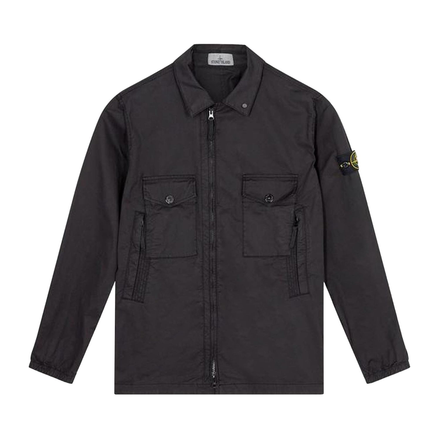 Košeľa Stone Island Cotton Overshirt Čierna | 751510610 V0029, 1