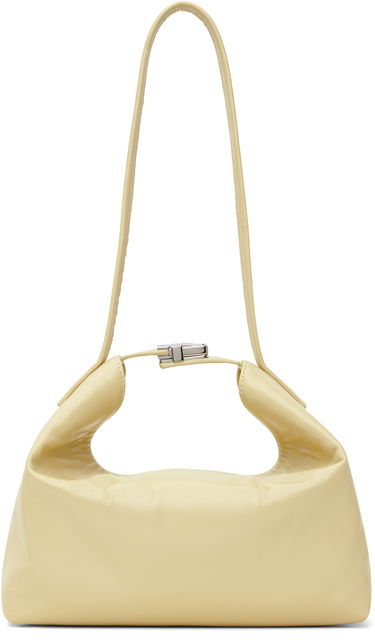 Kabelka BY FAR Bea Creased Leather Shoulder Bag Béžová | MWBSB052LL002BG032PL, 0