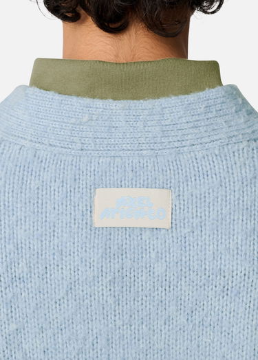 Sveter AXEL ARIGATO Studio Fuzzy Knit V-Neck Cardigan Modrá | A3731003, 9