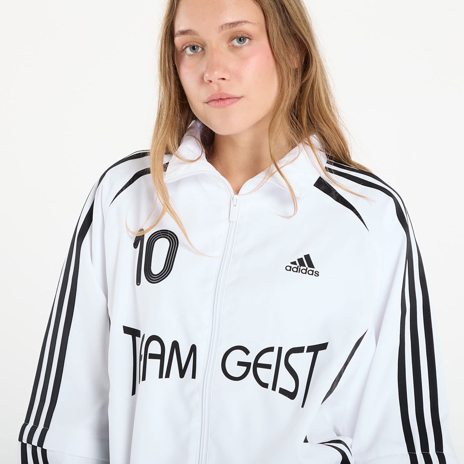Bunda adidas Originals Adilenium Season 4 Teamgeist Oversized Track Jacket Biela | KE7570, 1