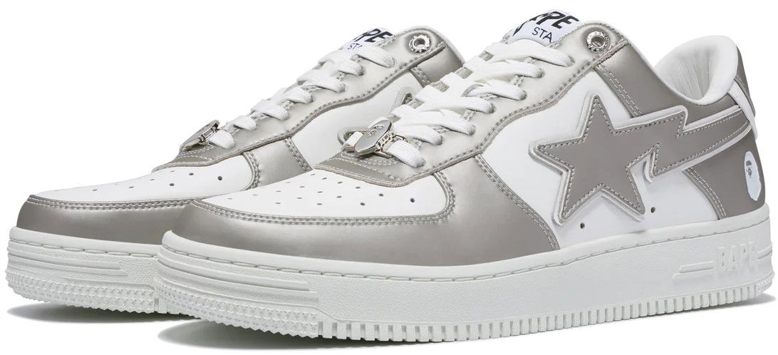 Tenisky a topánky BAPE Bape Sta Silver #4 Šedá | 0ZXSHM191053L-SILVER, 1