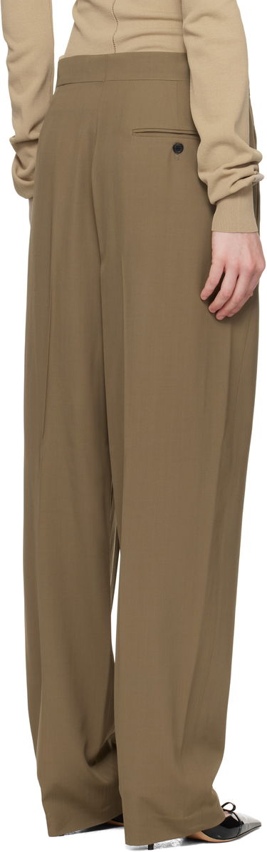 Nohavice FERRAGAMO Ferragamo Inverted Pleats Trousers Zelené | 782662, 2